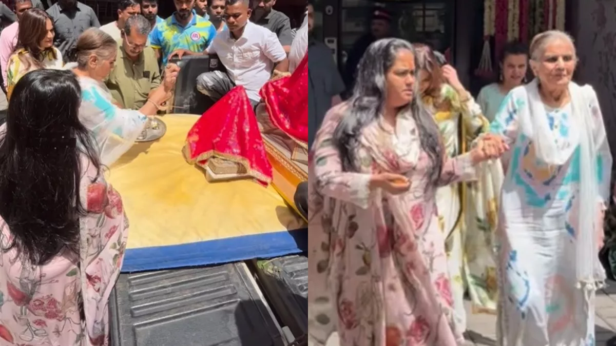 Salman Khan की बहन अर्पिता खान के घर आए बप्पा,  मां सुशीला चरक ने आरती के साथ किया जोरदार स्वागत, देखें वीडियो
