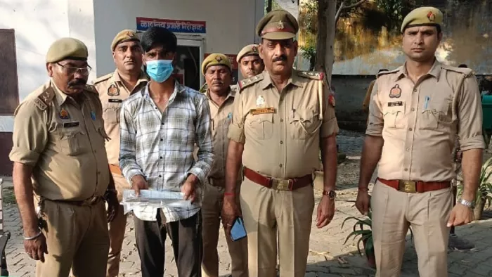 गढ़ीपुख्ता थाना पुलिस की गिरफ्त में आरोपित। जागरण