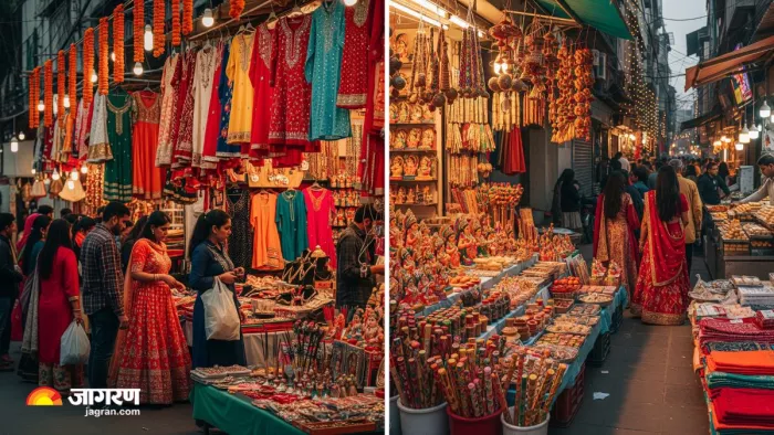 दिल्ली के इन 5 बाजारों से करें नवरात्र की सस्ती शॉपिंग (Image Source: AI-Generated)