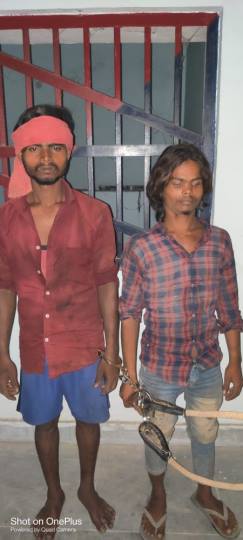 मुजफ्फरपुर में चोरी की बाइक के साथ दो शातिर गिरफ्तार