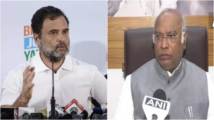 Congress New President: कांग्रेस अध्यक्ष मल्लिकार्जुन खड़गे और राहुल गांधी (फाइल फोटो)