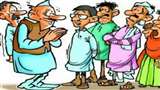 भारत में चुनाव के दौरान नेता और जनता का कार्टून। फाइल फोटो