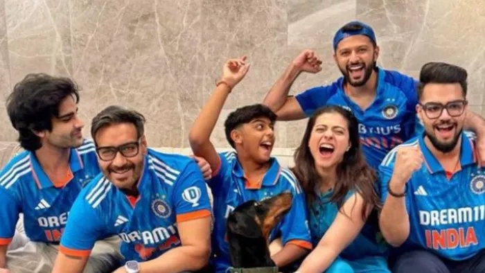 Devgn Family Cheer for India vs AUS World Cup 2023