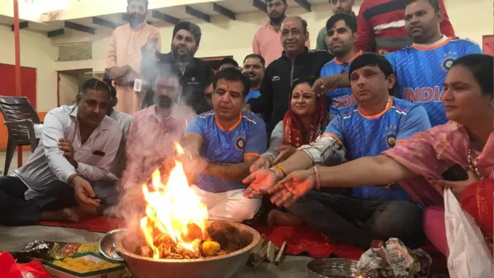 World Cup 2023: टीम इंडिया की जीत के लिए कांग्रेसियों ने किया हवन