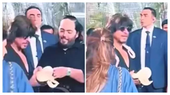 Shah Rukh Khan seen holding Snakes at Isha Ambani Twins Birthday Party