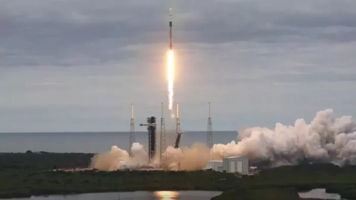 GSAT-20 (GSAT N-2) सैटेलाइट को अमेरिका के फ्लोरिडा में केप कैनावेरल से लॉन्च किया गया।(फोटो सोर्स: स्पेसएक्स)