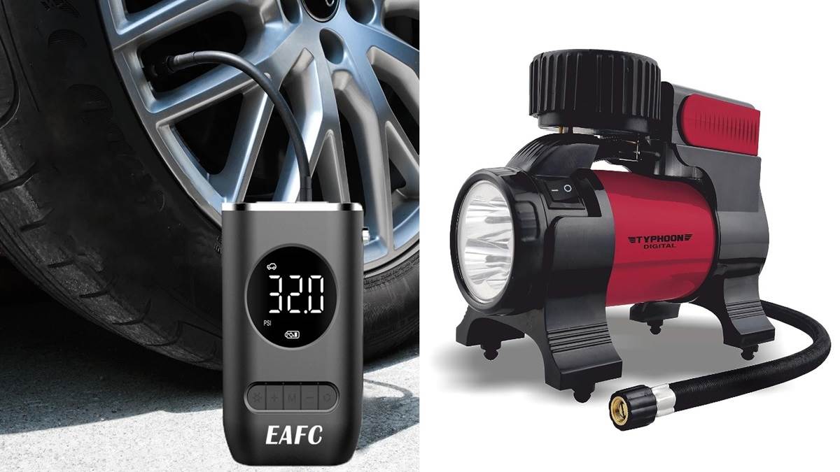 Mini Portable Car Tyre Inflator with LED Lighting at Rs 1999, Tyre Inflator  in Gurugram