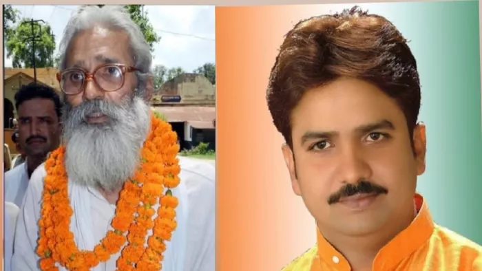ब्रह्मेश्वर मुखिया और हुलास पांडेय की फाइल फोटो।