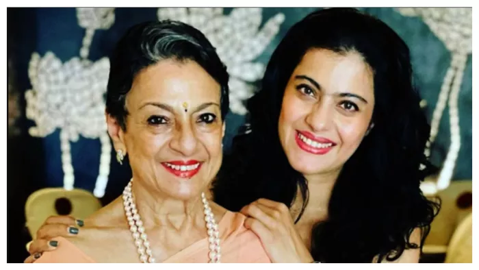 File Photo of Legendry Actress Tanuja with daughter Kajol