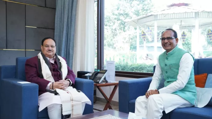 मध्य प्रदेश के पूर्व मुख्यमंत्री शिवराज सिंह चौहान ने दिल्ली में भाजपा अध्यक्ष जेपी नड्डा से मुलाकात की।