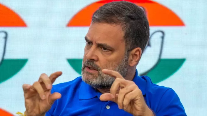 Delhi News: राहुल के खिलाफ आपराधिक धमकी देने आदि धाराओं में केस दर्ज करने की मांग। फोटो पीटीआई