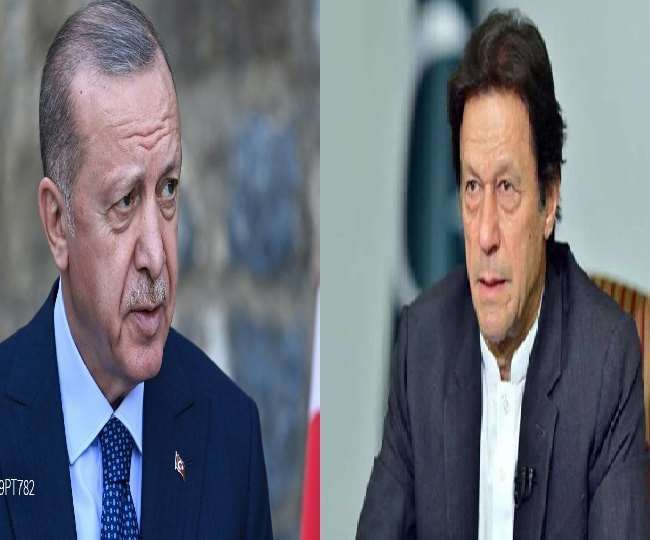 तुर्की के राष्ट्रपति रेचेप तैय्यप अर्दोआन और पाकिस्तान के प्रधानमंत्री इमरान खान की फाइल फोटो