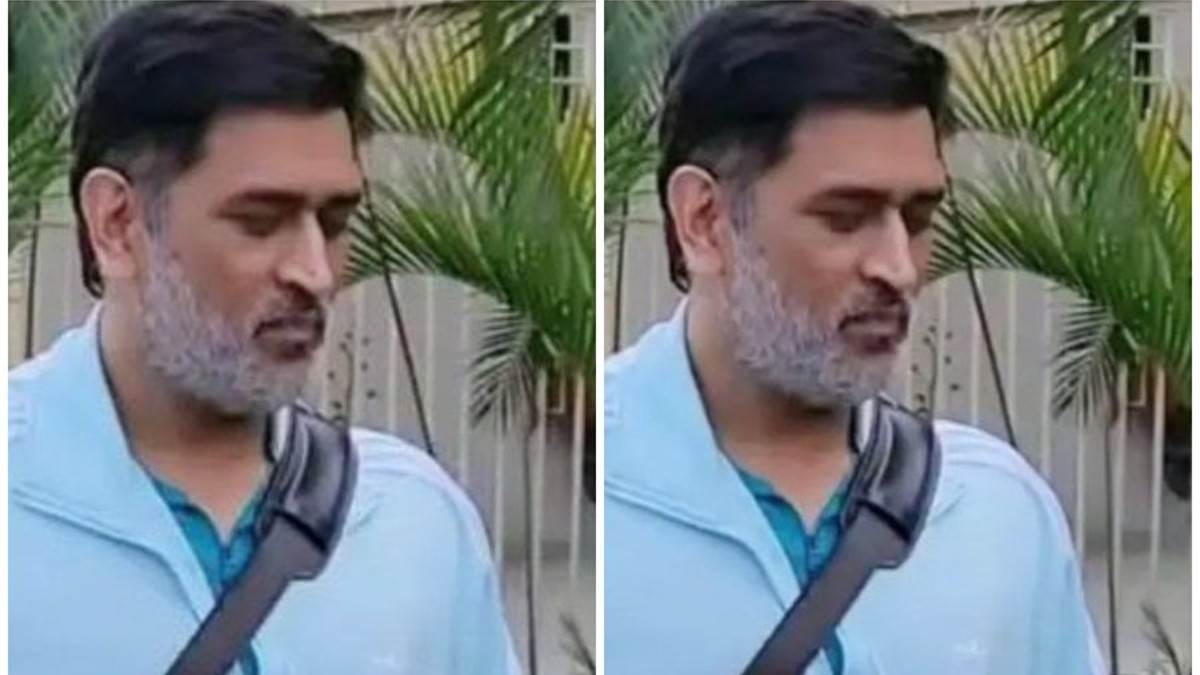 MS Dhoni New Look प्रैटिक्स सेशन के दौरान नए लुक में नजर आए धोनी, फैंस