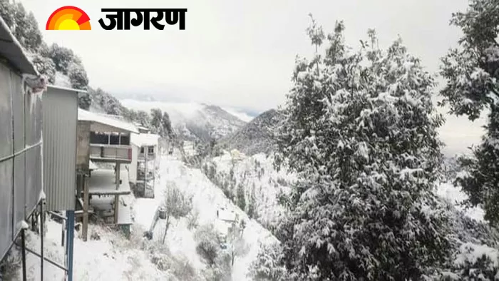 Snowfall in Uttarakhand: बर्फबारी की खबर सुनते ही पर्यटक मसूरी और धनोल्टी के लिए निकल पड़े।