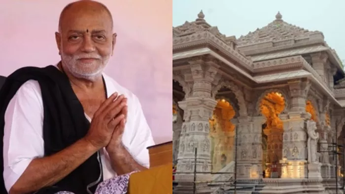 राम मंदिर निर्माण के लिए सबसे बड़े दानदाता बने मोरारी बापू