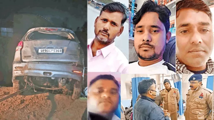 Agra Accident: नहर में गिरी कार l सौ. इंटरनेट मीडिया