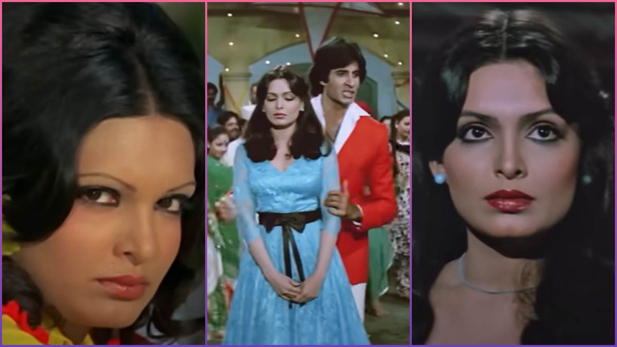parveen babi amitabh bachchan hit movies majboor amar akbar anthony deewar shaan to mahaan paired in 8 films