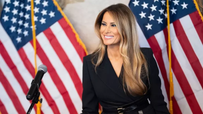 ये सोलाना ब्लॉकचेन पर बनाई और ट्रैक की जाती है (फोटो: @MELANIATRUMP)