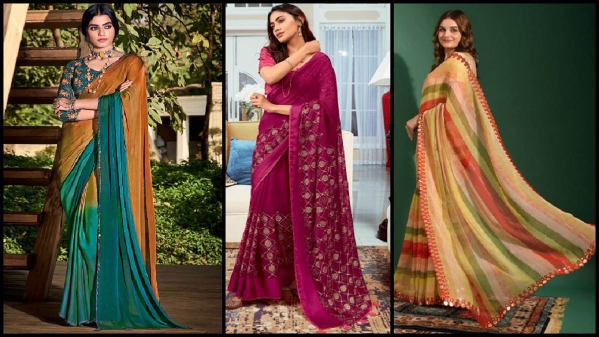 Best Chiffon Saree: देसी गर्ल्स! स्टाइलिश पैटर्न में आने वाली ये शिफॉन साड़ी हैं बेस्ट चॉइस, यहां देखें डिज़ाइन