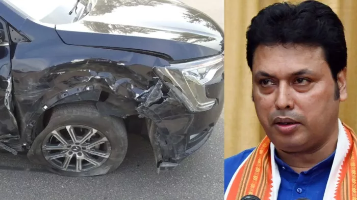 त्रिपुरा के पूर्व CM बिप्लब देब की कार का पानीपत में एक्सीडेंट, बाल-बाल बचे राज्यसभा सांसद