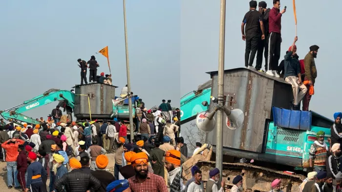 Farmers Protest: बुलडोजर की दहाड़... सीमेंट की दीवारें तोड़ने को तैयार, पोकलेन मशीनें साथ ला रहे किसान; देखें तैयारी