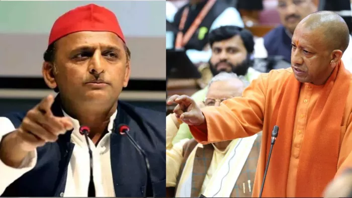 सपा मुखिया अखिलेश यादव, सीएम योगी आदित्यनाथ।