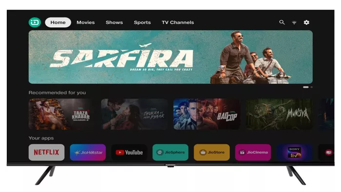 Thomson 43-inch QLED TV को लॉन्च कर दिया गया है।