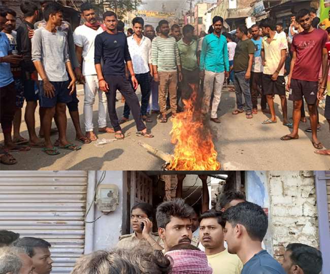 भागलपुर में शराब पीने से चार लोगों की मौत के बाद प्रदर्शन हुआ।