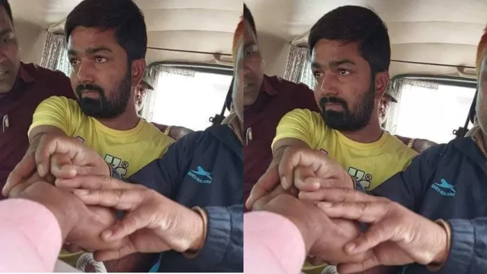 जेल जाते समय मनीष कश्यप के आंखों से छलके आंसू