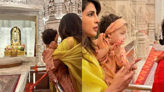 Priyanka Chopra ने शेयर कीं राम मंदिर की Inside Photos, भगवान श्रीराम के सामने हाथ जोड़े दिखीं बेटी मालती