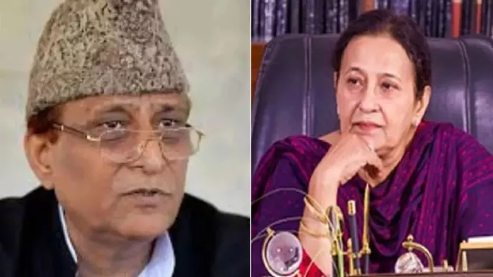 आजम खां और पत्नी तजीन फातमा - फाइल फोटो।