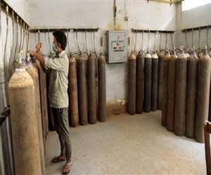 कानपुर में ऑक्सीजन की उपलब्धता से संबंधित प्रतीकात्मक तस्वीर।