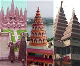 बिहार के केसरिया में निर्माणाधीन रामायण मंदिर, पटना का जल्&zwj;ला हनुमान मंदिर, पटना जंक्शन स्थित हनुमान मंदिर। फाइल तस्&zwj;वीरें।