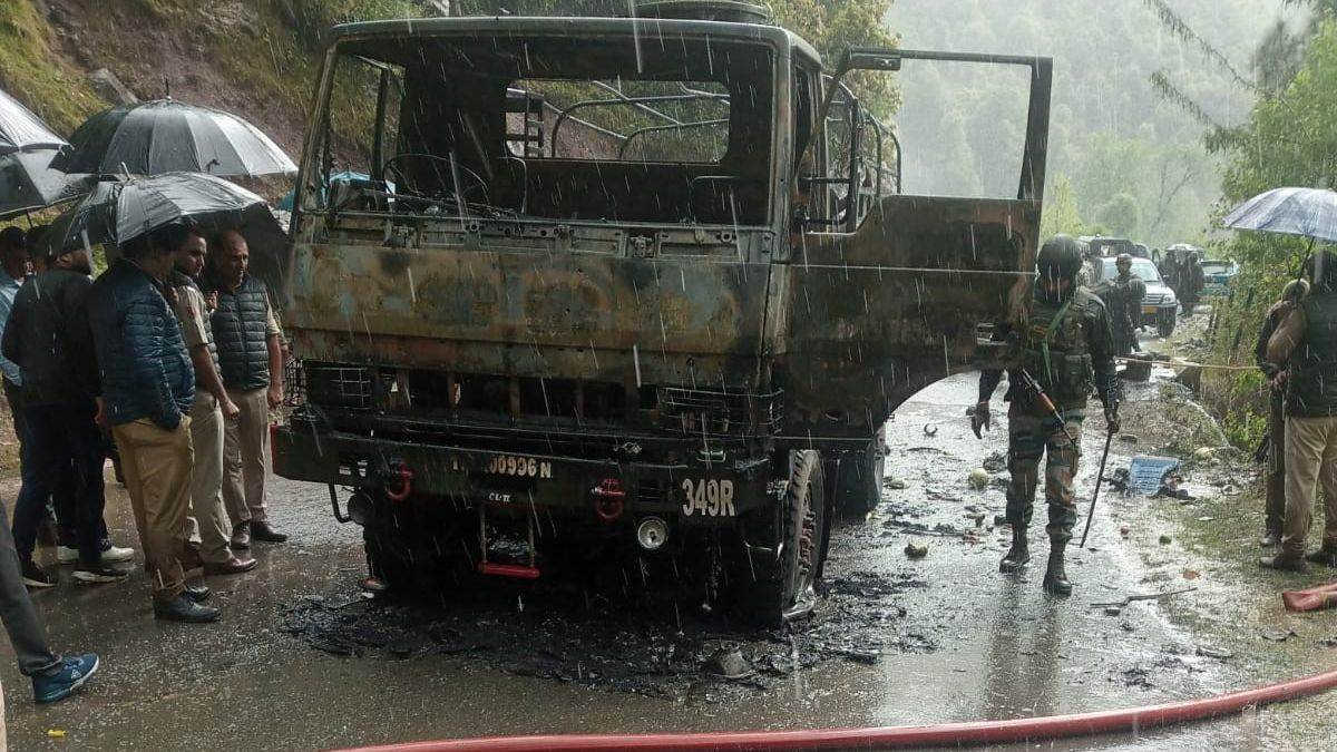 jawans went to collect goods for iftar party terrorists blew up truck with grenade paff took responsibility