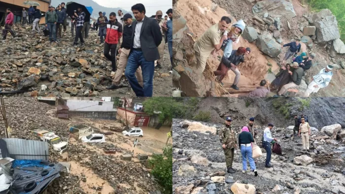 रामबन में प्रकृति का रौद्र रूप, बाढ़, मलबे और भूस्खलन से भारी नुकसान। फोटो जागरण