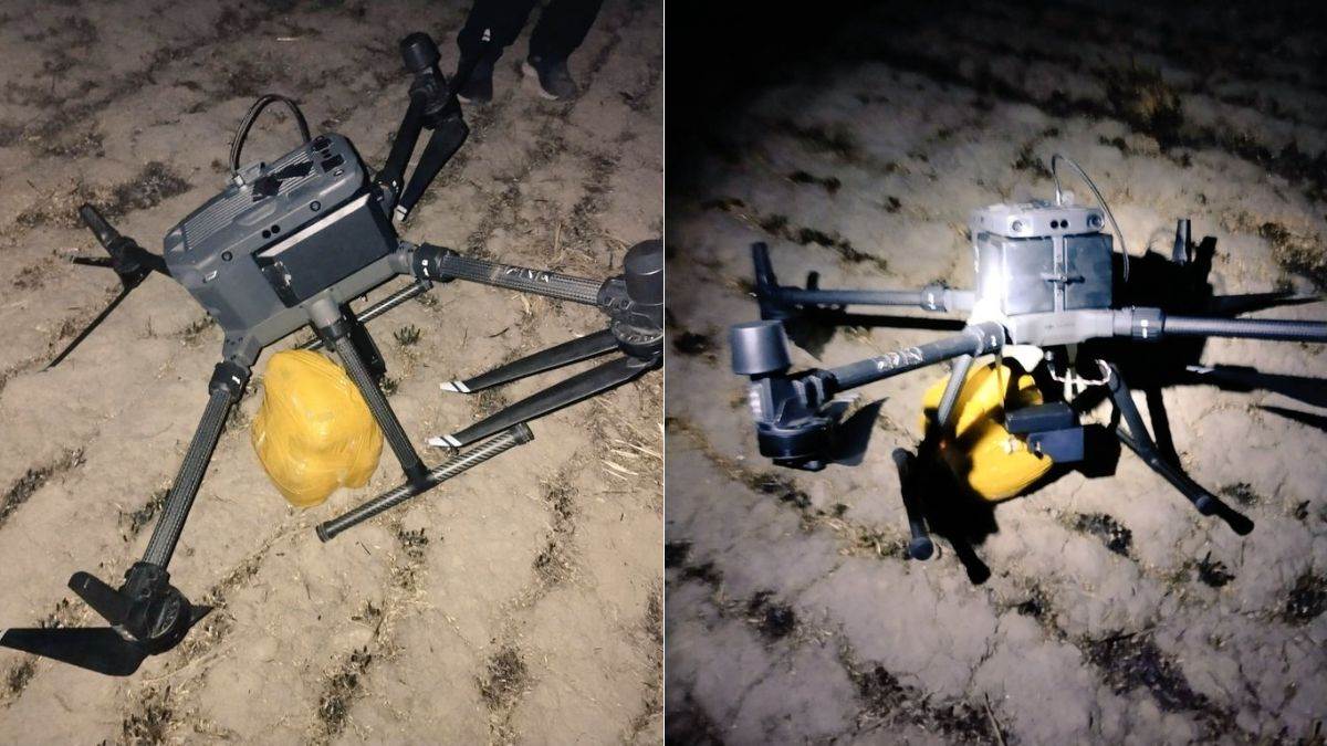 battalion shot down two drones in ratankhurd and dhariwal of amritsar two and a half kilos of heroin recovered