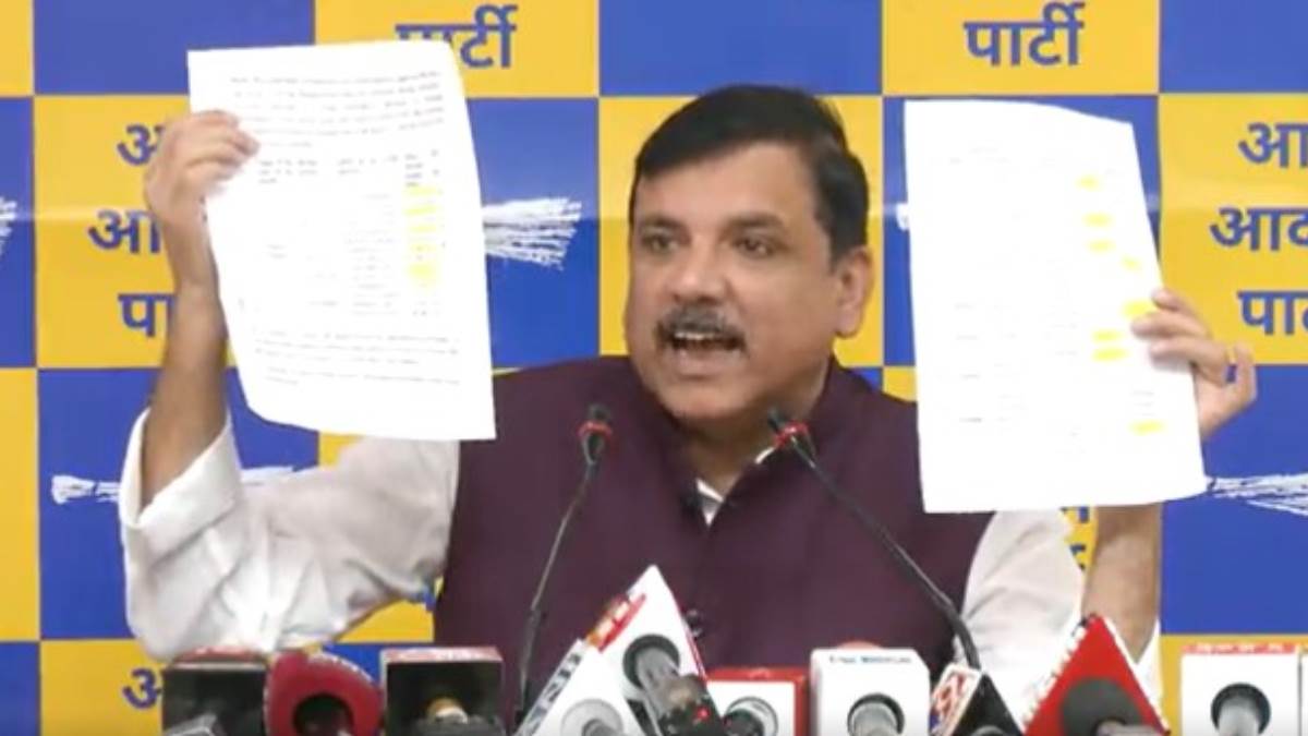 ncr aap ruckus on the ordinance of center after atishi now sanjay singh will hold a press conference