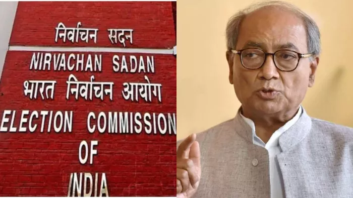 दिग्विजय सिंह ने निर्वाचन आयोग पर उठाया सवाल