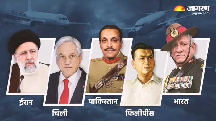 (बाएं तरफ से) इब्राहिम रईसी, सेबेस्टियन पिनेरा, मुहम्मद ज़िया-उल-हक, रेमन मैग्सेसे और जनरल बिपिन रावत