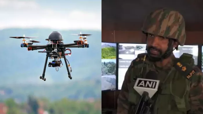 पाकिस्तानी सैनिकों को ड्रोन संभालने का अच्छा प्रशिक्षण नहीं मिला: भारतीय सेना।(फोटो सोर्स: एएनआई)
