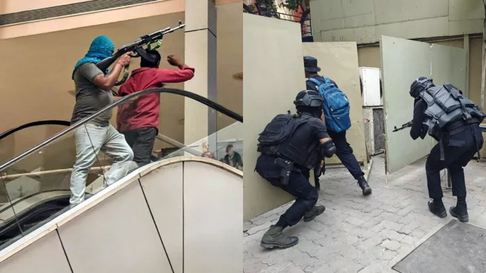एके-47 लेकर पीएंडएम माल में घुसे आतंकियों ने पटके दो बम, एटीएस ने मार गिराया (जागरण)