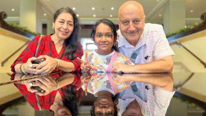 Anupam Kher, Vanshika Kaushik Photo Credit Instagram