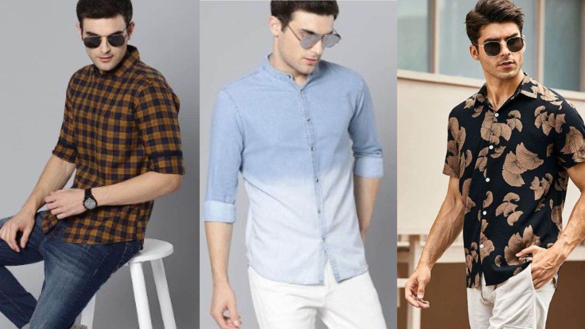 Lymio Casual Shirt for Men|| Shirt for Men|| Men Stylish Shirt || Men  Printed Shirt (Beach-Floral-BSY)