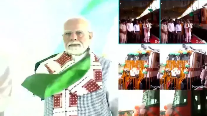 बिहार के बाद ओडिशा में प्रधानमंत्री नरेंद्र मोदी।