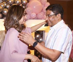 Hina Khan With Late Father, Photo: Instagram