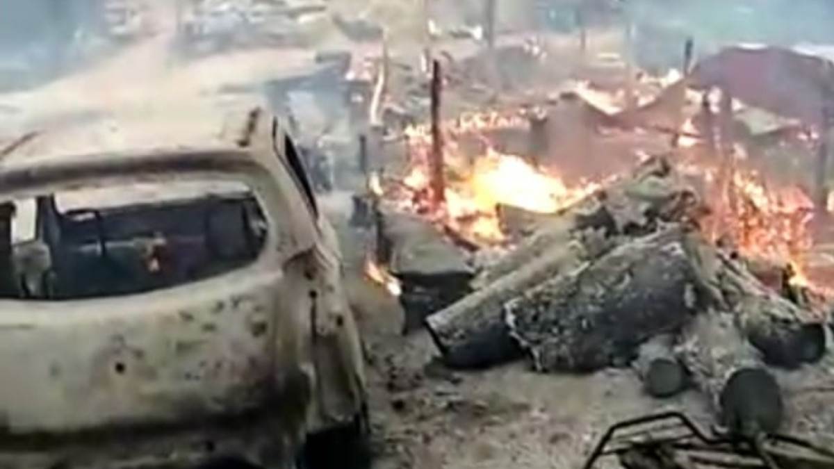 himachal pradesh news shimla chaupal churdhar yatra marg fire in dhaba and vehicles