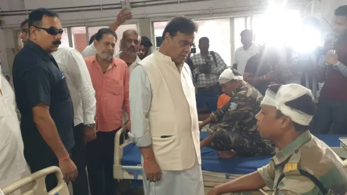 असम के मुख्यमंत्री हिमंता बिश्व सरमा रिम्स अस्पताल पहुंचे