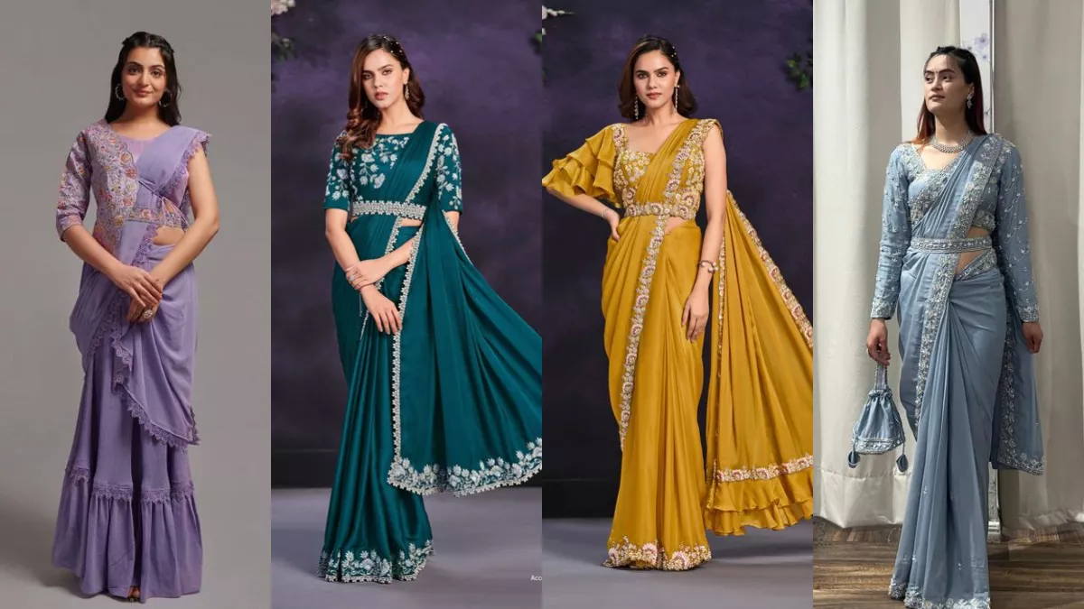 पार्टी में दिखेंगी सबसे हसीन इन Ready To Wear Saree में चांदनी चौक की मार्केट भी इसके आगे पड़ी फीकी - Ready To Wear Saree | रेडी टू वियर साड़ी