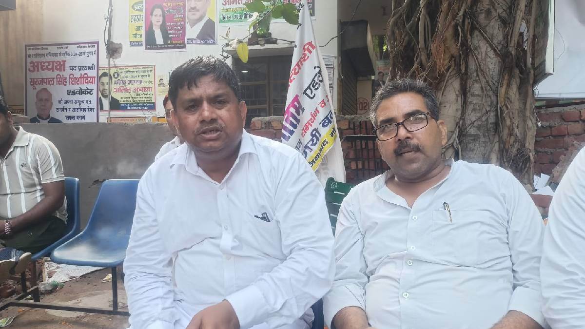 ncr ghaziabad bar association election results came deepak sharma became president candidates for the post of secretary sat on strike