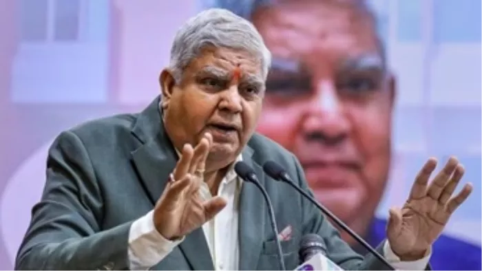 भारत-पाकिस्तान को लेकर ट्रंप के नए दावे पर उपराष्ट्रपति धनखड़ ने प्रतिक्रिया दी।(फोटो सोर्स: पीटीआई)